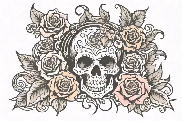 rest in peace tattoo design idea