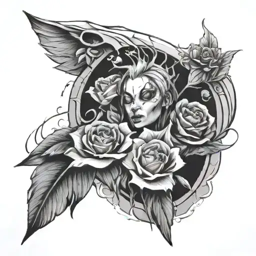 Get out of the darkness tattoo design idea