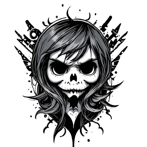 Crybaby cybersigilism design inspired tattoo design idea