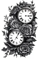 miscarriage tattoos with clock tattoo design idea