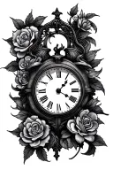 miscarriage tattoos with clock tattoo design idea