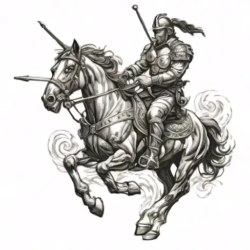 cavalry tattoo design idea