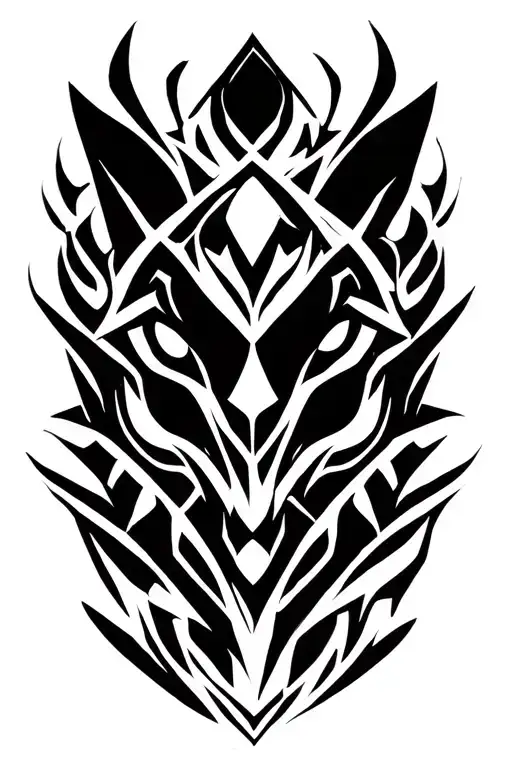 Dark catedral tattoo design idea