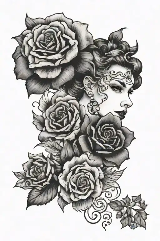 1950s tattoo design idea