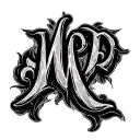 mercury word in caligraphy tattoo design idea