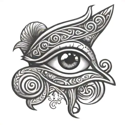 eye of horus tattoo design idea