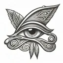 eye of horus tattoo design idea