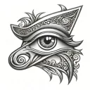 eye of horus tattoo design idea
