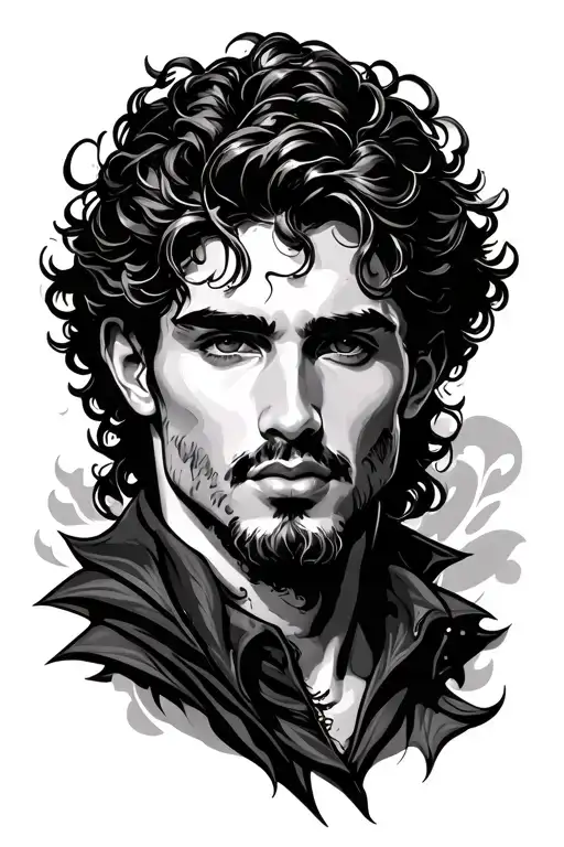 Adonis in cursive tattoo tattoo design idea