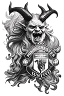 Manchester United  devil tattoo design idea
