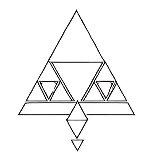 Triforce from legend of zelda tattoo design idea