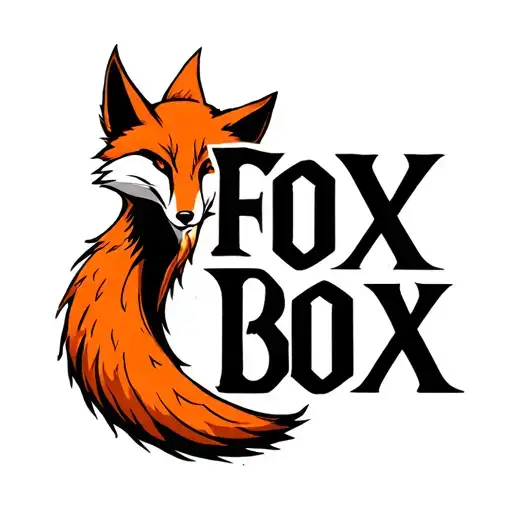"Fox Box" "Fox Box" in the shape of a fox tail tattoo design idea
