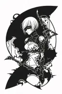 2b nier automata tattoo design idea