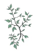 fig tree and vine tattoo design idea
