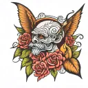 In memory of Grandpa Mike cross tattoo design idea