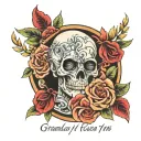 In memory of Grandpa Mike cross tattoo design idea