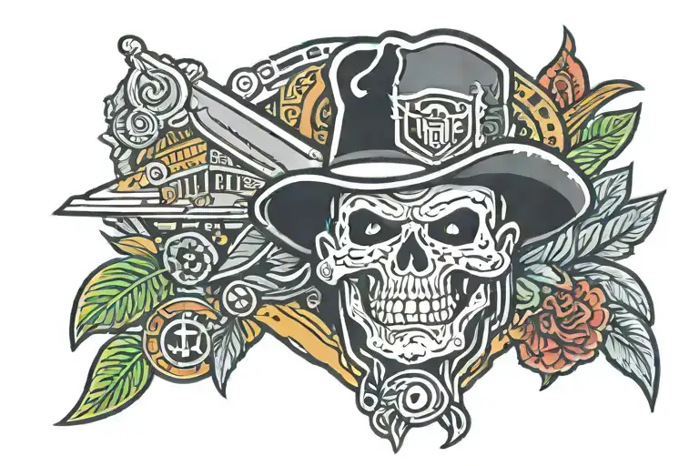 Las Vegas Raiders logo tattoo design idea