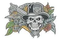 Las Vegas Raiders logo tattoo design idea
