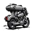 Motor, loneliness, introvert, despair, boredom tattoo design idea