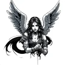 Angel Gangster tattoo design idea