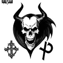 Death Kreuz Devilman full arm tattoo tattoo design idea