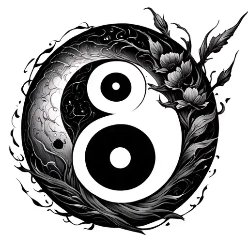 "Johnthan jr Layha Amor" yin yang design tattoo design idea