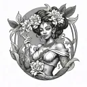Oshun tattoo design idea