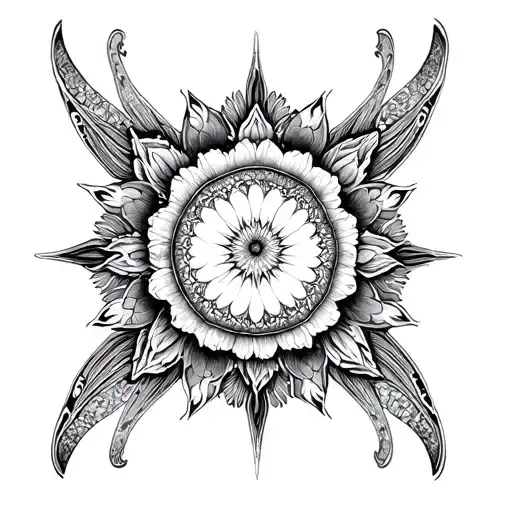infinite consciousness mandala tattoo design idea