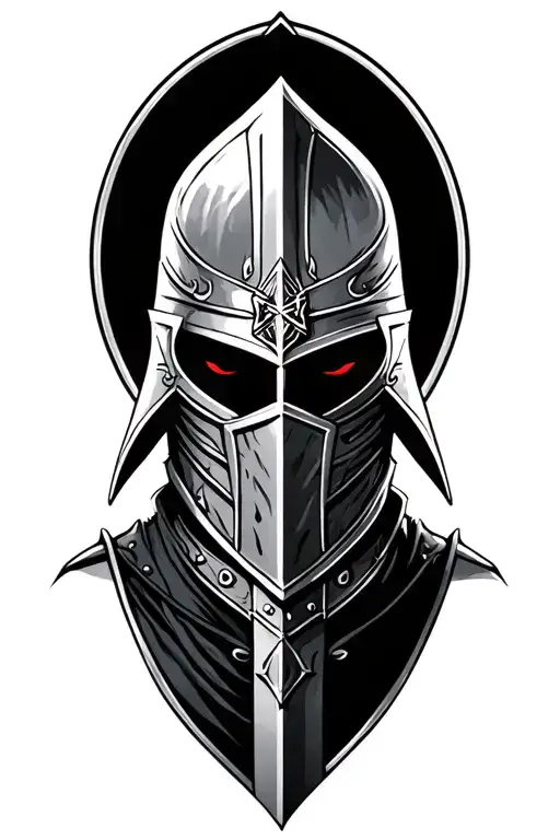 templar knight tattoo design idea