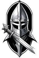 templar knight tattoo design idea
