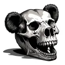 bear skull tattoo design idea