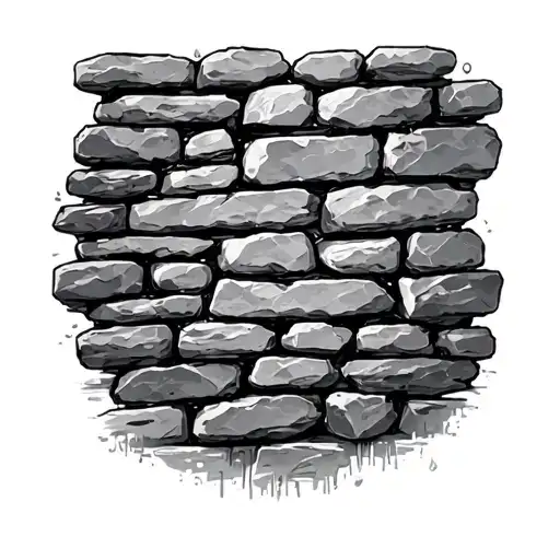 Stone Wall tattoo design idea