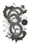 scorpio gemini tattoo design idea