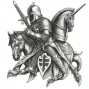 knights Templar tattoo design idea