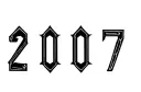 "2007" tattoo design idea