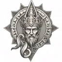 stoic virtues tattoo design idea