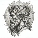 stoic virtues tattoo design idea