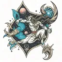 cosmic shiv dance tattoo design idea