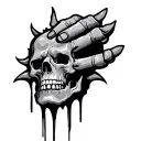 10 line crips tattoo design idea