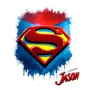 "Jason" Superman Logo tattoo design idea