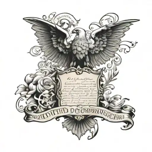 United States constitution  tattoo design idea