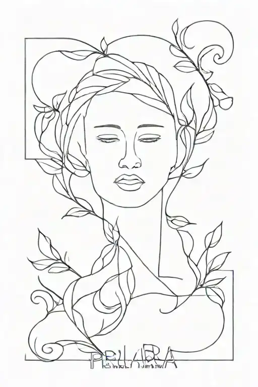 name written Perla ibarra tattoo design idea