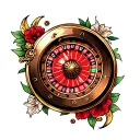 Roulette tattoo design idea