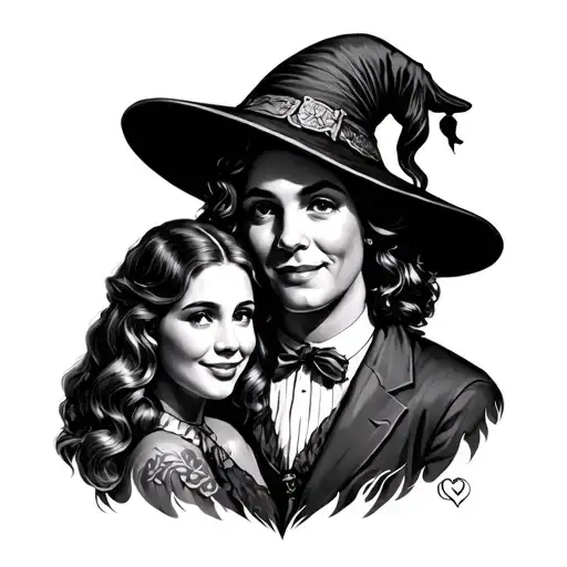 tattoo ideas of the Wizard of Oz and the tv show friends tattoo design idea