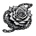 Ankle Chain tattoo design idea