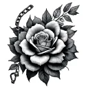 Ankle Chain tattoo design idea