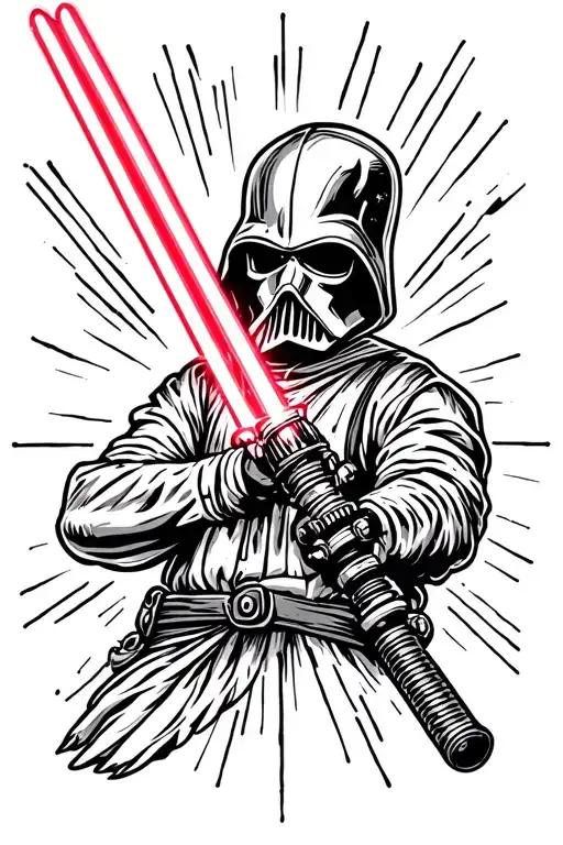 Lightsaber tattoo design idea