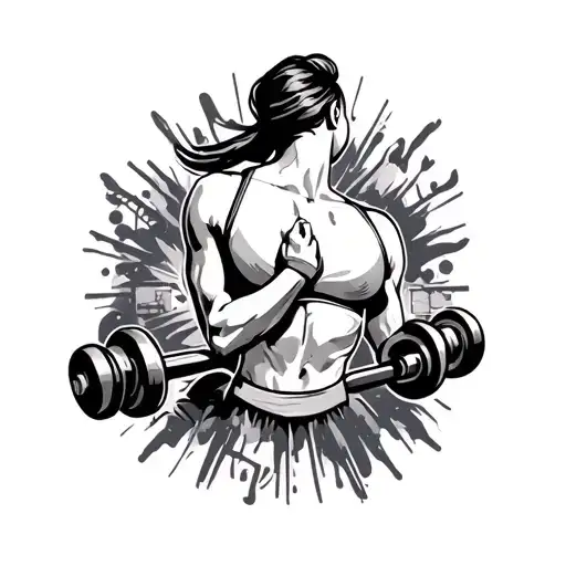  minimalistic tattoos of A gym lover, music lover, a runner, a lover, a non quitter.  tattoo design idea