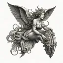 Nike Goddess tattoo design idea