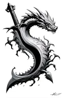 Tattoo Concept: “Dragonslayer Semicolon”Visual:Imagine Guts’ sword (Dragonslayer) vertically embedded into the ground tattoo design idea
